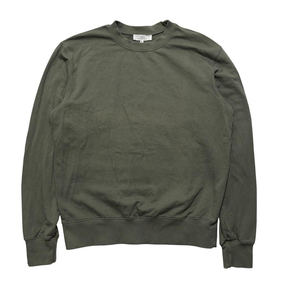 Save Khaki United Supima Cotton Crewneck Sweatshirt Men’s XL Olive Green